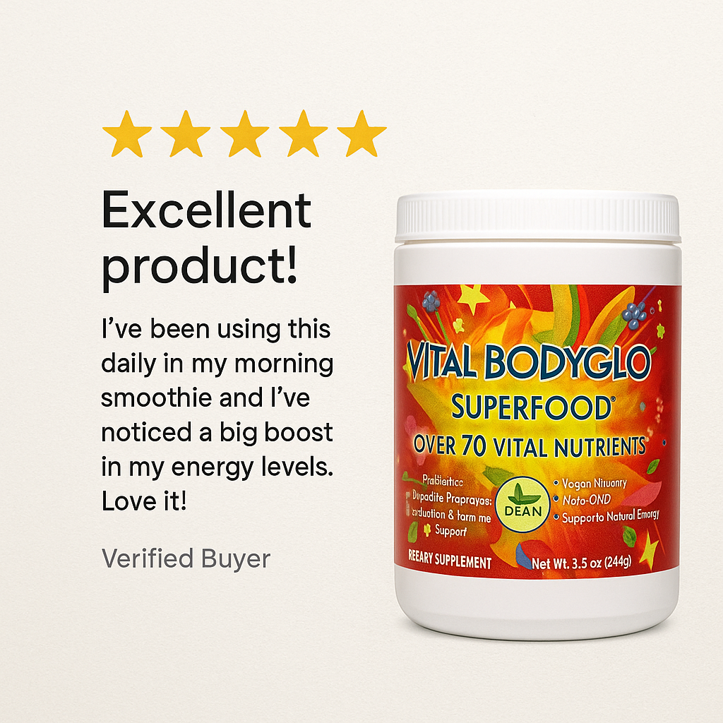 Charge Your Battery ⚡ With Vital BodyGlo Superfood